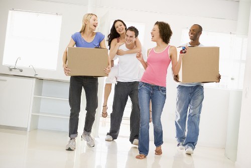 Moving van and packing boxes for a Finchley home removal quote