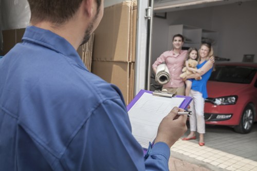 Household items neatly packed for packing and unpacking services in Finchley