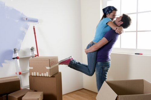 Packed moving truck ready for Finchley relocation