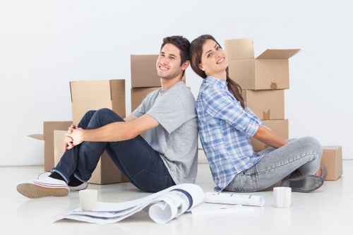 Professional moving service handling furniture in Finchley