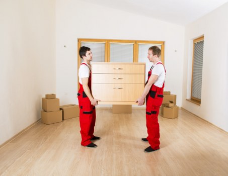 End of a Finchley removal service with organized unloading at the new property